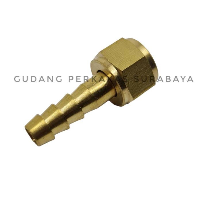 Gambar SOK SELANG LEPASAN 1/4 HOSE NAPLE UNION HOSE FITTING SAMBUNGAN SELANG - F 1/4 x 8 mm dari Gudang Perkakas Surabaya undefined Tokopedia