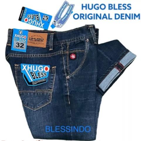 Gambar JEANS PRIA ORIGINAL HUGO BLESS // CELANA JEANS PRIA ORIGINAL// JEANS - BLUEBLACK, 30 dari Marhel jaya store undefined Tokopedia