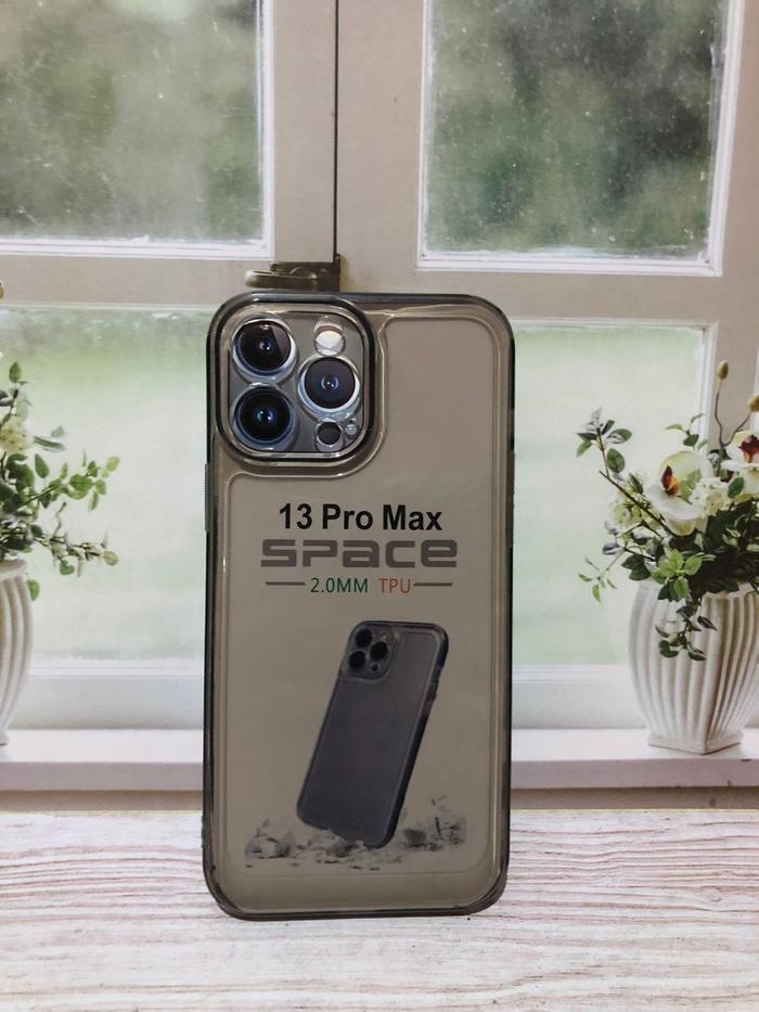 Gambar APPLE IPHONE 13 PROMAX CLEAR CASE TPU SOFT CASE BENING SPACE - Abu-abu dari Elvis Acc undefined Tokopedia