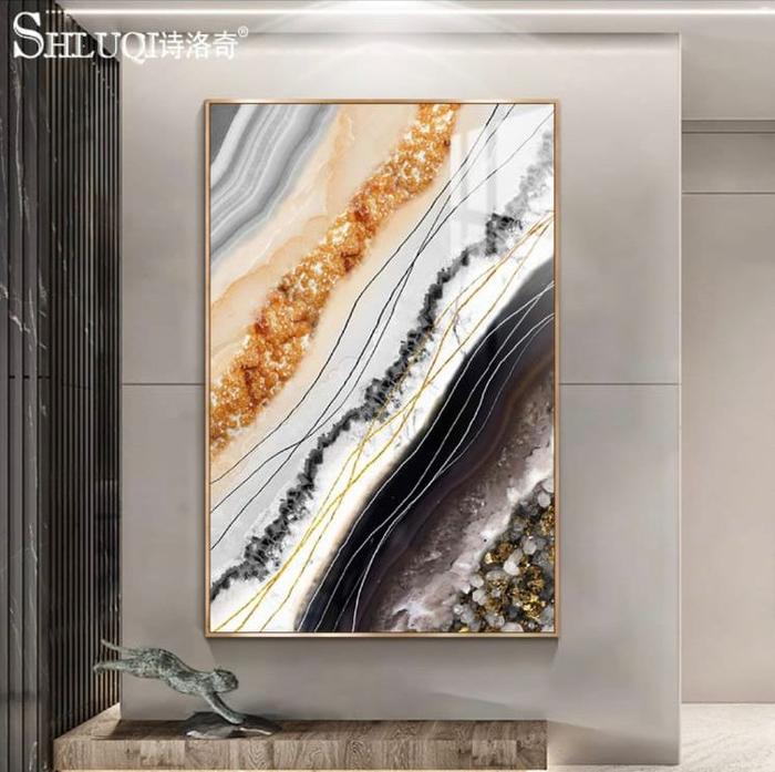 Gambar Lukisan Porcelain Diamond Painting Air terjun dan abstrak - 001, 120X80 dari Bandung Furniture_NEW undefined Tokopedia