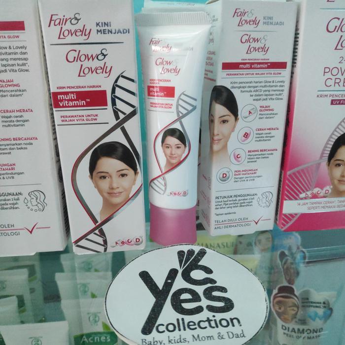 Gambar Glow & lovely cream 46gr 23gr Multivitamin Fair&Lovely Pelembab Wajah - 23g Cream dari YC Cibitung undefined Tokopedia