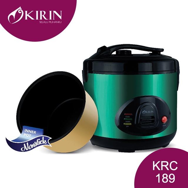 Gambar KIRIN RICE COOKER 2.0 LITER | KRC-189 Non-Stick - Emerald dari Kirin.indonesia undefined Tokopedia