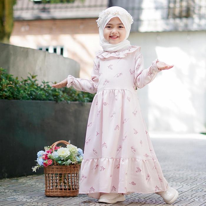 Gambar Dress Anak Perempuan/Shakila Dress by Luthfia kids - Pearl, M (2-3 tahun) dari Luthfia.kids undefined Tokopedia