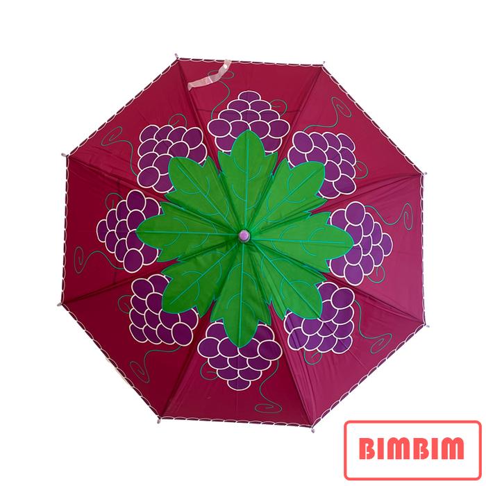 Gambar Payung PVC Transparan Motif Buah Full Print - Anggur dari Bimbim ID undefined Tokopedia