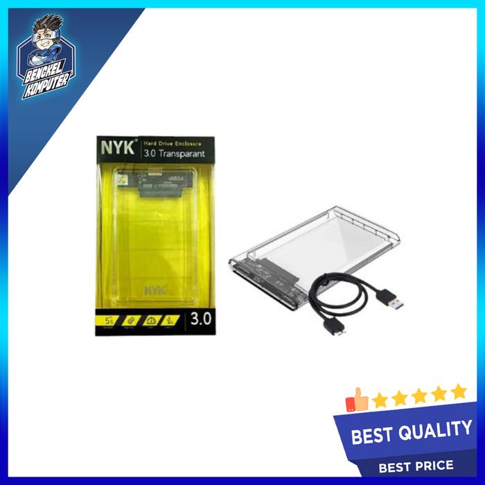 Gambar CASING HDD 2.5" SATA USB 3.0 NYK TRANSPARAN dari bengkelkomputerptk undefined Tokopedia
