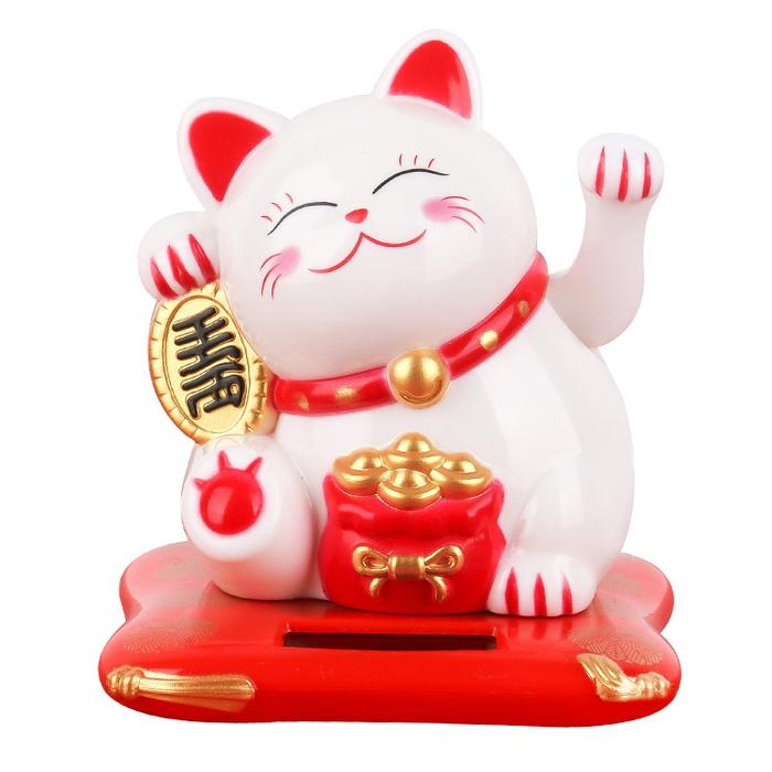 Gambar Pajangan Hiasan Kucing Rejeki Lucky Cat Kucing Goyang Rejeki Kucing - Putih dari Smile-Seller undefined Tokopedia