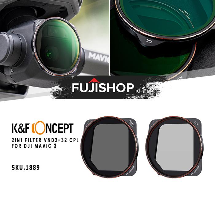 Gambar KNF K&F KF Concept 2in1 Filter VND2-32 + CPL for DJI Mavic 3 Filter - SKU.1889 dari FUJISHOPid undefined Tokopedia