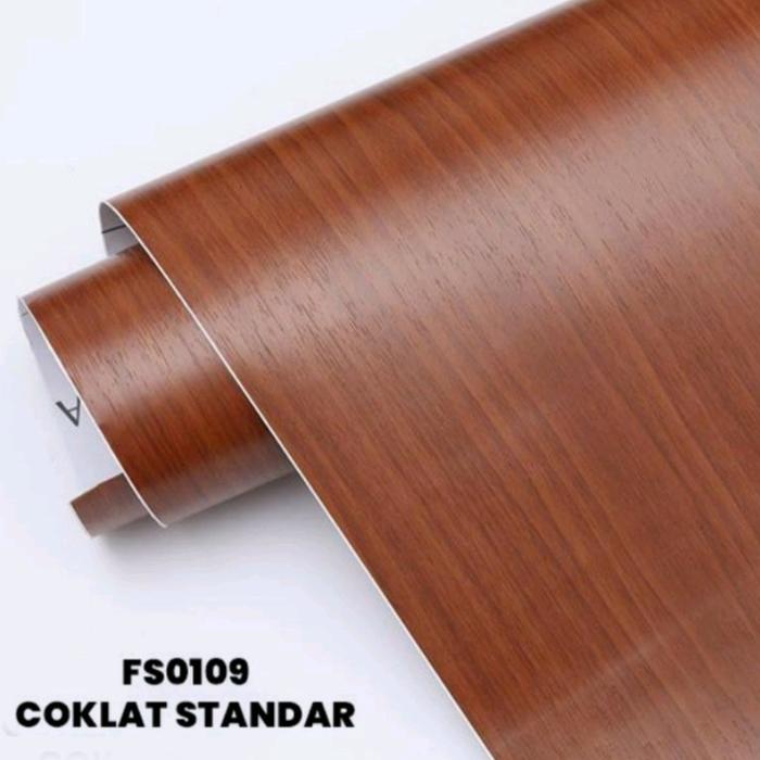 Gambar pvc sheet motif kayu pelapis dinding lemari pintu/stiker lantai kayu - fs109 dari wallpaperJakarta undefined Tokopedia