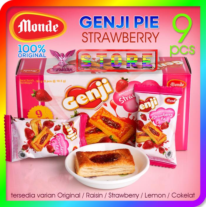 Gambar Monde Genjie Pie STRAWBERRY 1 BOX isi 9 pcs dari VIPMEDIA undefined Tokopedia