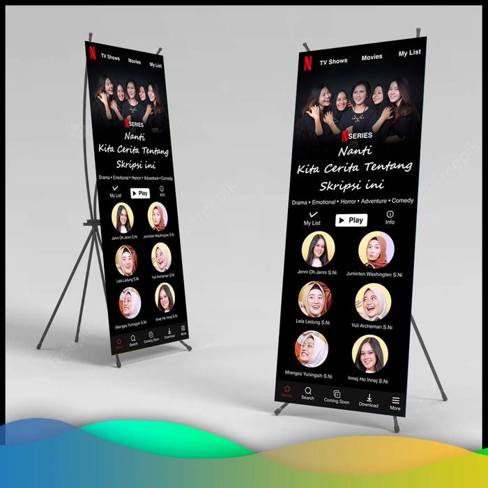 Gambar X Banner Wisuda / XBanner Custom Ulang Tahun / Wedding Ukuran 60X160cm - WISUDA dari Color Digital Printing undefined Tokopedia