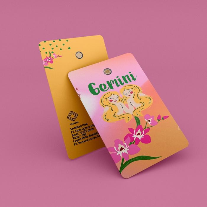 Gambar Logam mulia emas 24k 0,2 - 1gr edisi Zodiak - Gemini, 0,2gr dari Emasin undefined Tokopedia