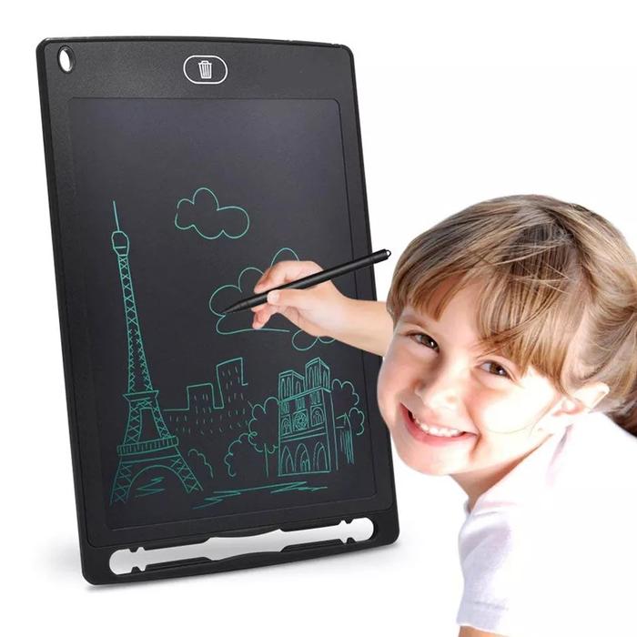 Gambar Buku Gambar Menulis Digital LCD Anak Anak - Tab Pen Drawing Writing - Hitam dari DIMORA undefined Tokopedia