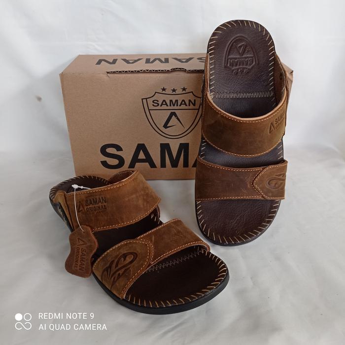 Gambar SANDAL KULIT SAMAN ORIGINAL FULL KULIT - jtb coklat, 42 dari Toko AbidaStore undefined 4 Tokopedia