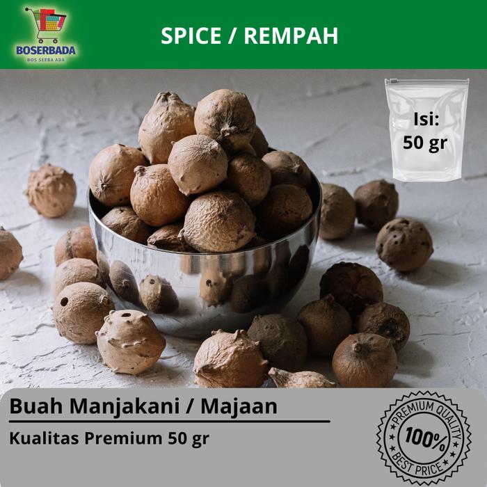 Gambar Buah Manjakani / Biji Majakani / Majaan I Premium - 50 gr dari Bos Serba Ada undefined Tokopedia