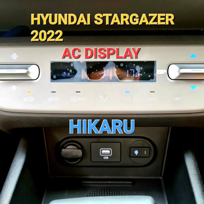 Gambar HYUNDAI STARGAZER 2022 2023 - Anti Gores LCD Head Unit & AC - Hikaru - AC DISPLAY dari Mulia Premium Acc undefined Tokopedia