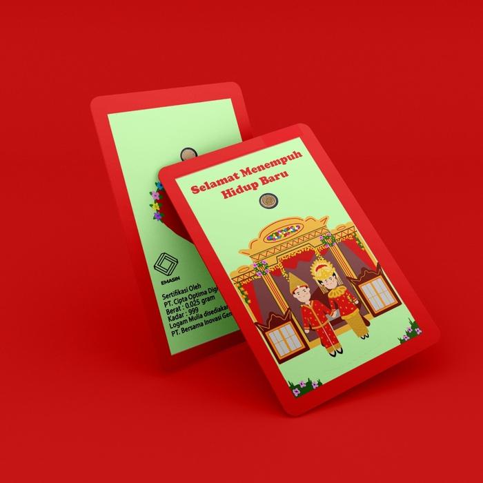 Gambar logam mulia emas 24k 0,2 - 1gr wedding series - Palembang, 0,2gr dari Emasin undefined Tokopedia