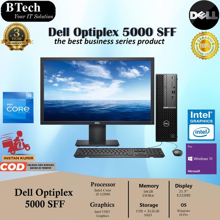 美品 DELL OptiPlex 5000 SFF 32GB Wi-Fi 6 Dell Optiplex 5000 SFF - mały komputer do twojego biura