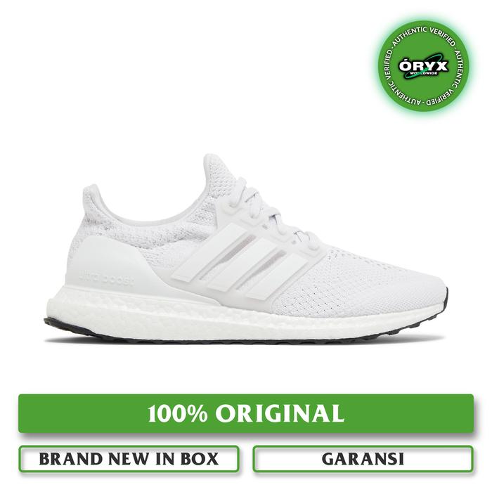 Adidas UltraBoost DNA Triple White Full White Black US M di  Oryxsneakers Tokopedia