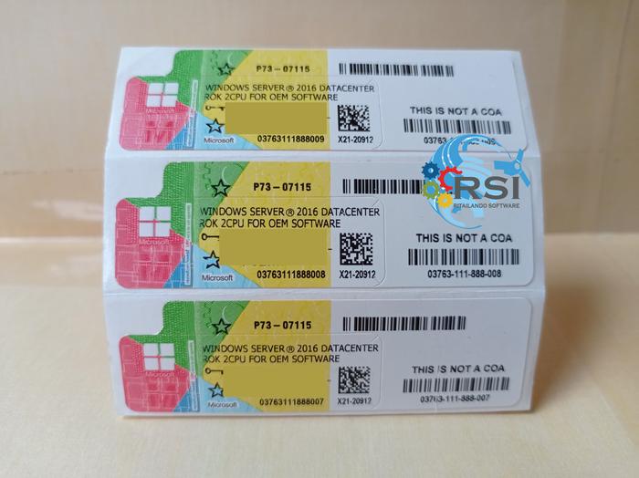Gambar Lisensi Windowss Server 2016 std/datacenter 16 Core coa original - COA DATACENTER dari Globalindo Computer99 undefined Tokopedia
