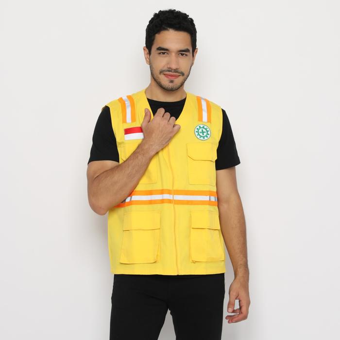 Gambar FREE LOGO SAFETY & BENDERA Rompi Safety, Rompi Safety, Rompi Proyek - Kuning, L dari Arja Safety undefined Tokopedia
