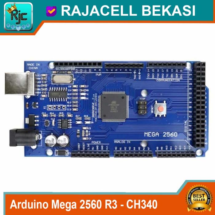 Gambar Arduinoo Mega2560 R3 Mega 2560 16u2 CH340 Wifi High Quality Board - Mega CH340 dari Arduino Store undefined Tokopedia
