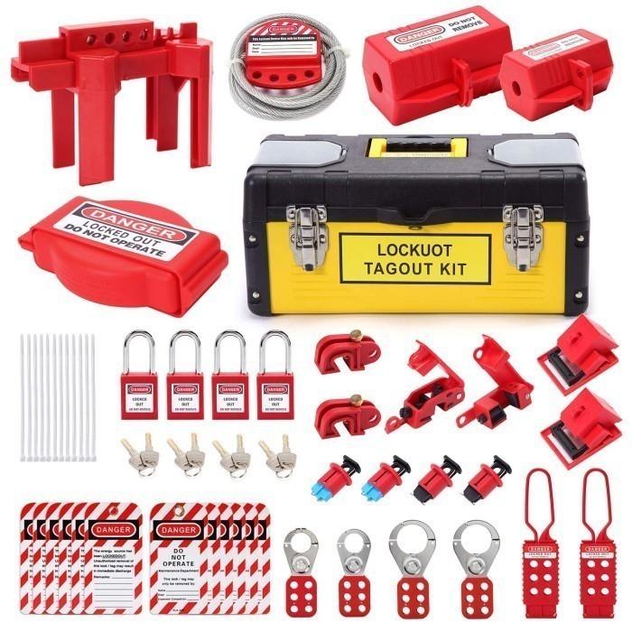 Promo TERLARIS Valve Lockout Tagout Kit: with Loto Tag Cable Hasp Ball ...