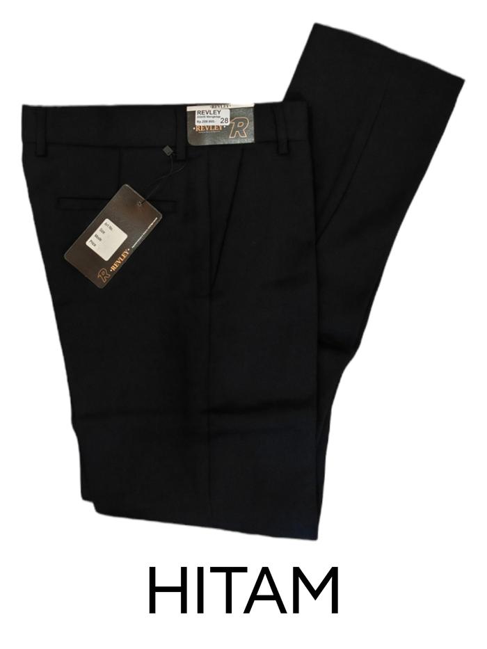 Gambar Celana Formal / Celana Kantor / Celana Bahan Slimfit - Hitam, 27 dari MELDAJEANS undefined Tokopedia