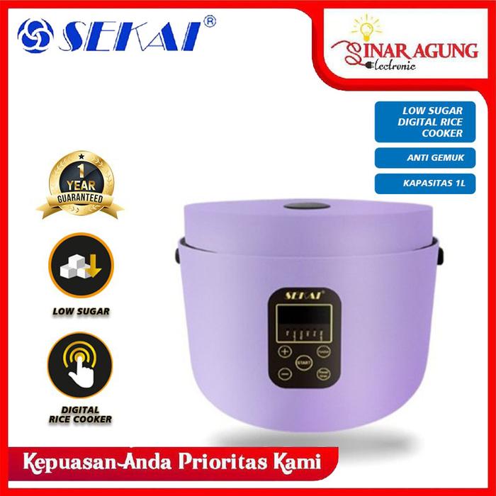 Gambar SEKAI CMW720LSB / CMW-720LS RICE COOKER DIGITAL LOW SUGAR LOW WATT - Ungu dari SINAR AGUNG ELEKTRONIK_NEW undefined Tokopedia