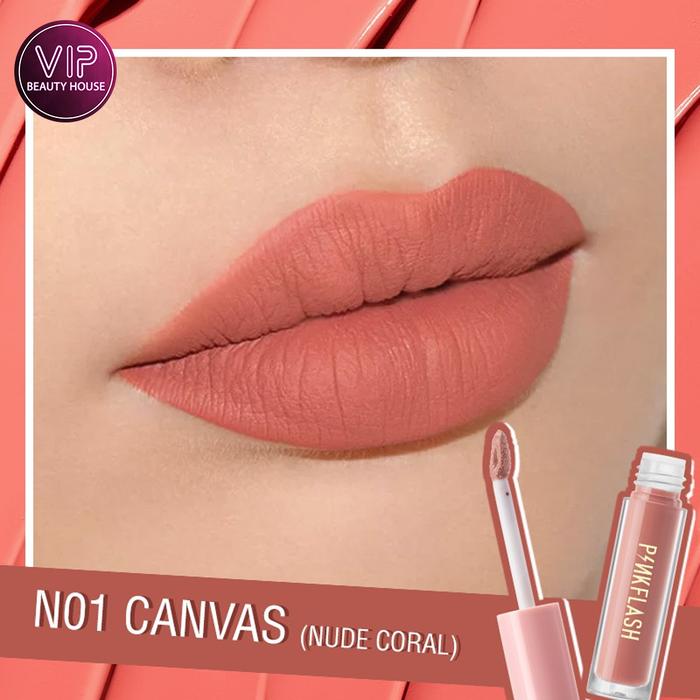 Gambar VIP | PINKFLASH Lasting Matte Lip Cream | Lipcream | Pink Flash PF-L01 - LipCrm#N01 dari Vicci Beauty House undefined Tokopedia