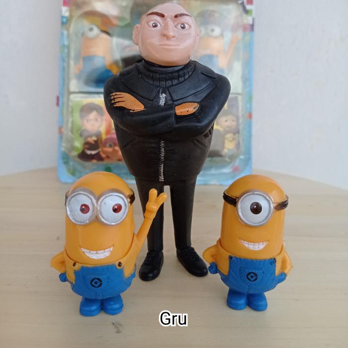 Gambar karakter despicable me set/boneka karakter minion, agnes, dru, margo - Gru dari NyuOtlet undefined Tokopedia