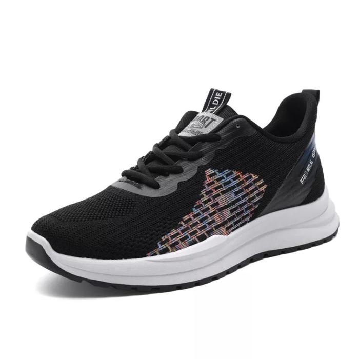 Gambar Sepatu Cwok Cwek Olahraga Sport Lari Running Training Joging Runing - Hitam, 39 dari Wilone Official undefined Tokopedia