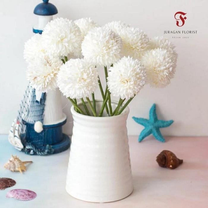 Gambar [dnd] BUNGA DANDELION PERTANGKAI bunga hias bunga artificial bunga - Putih dari BILABONK undefined Tokopedia