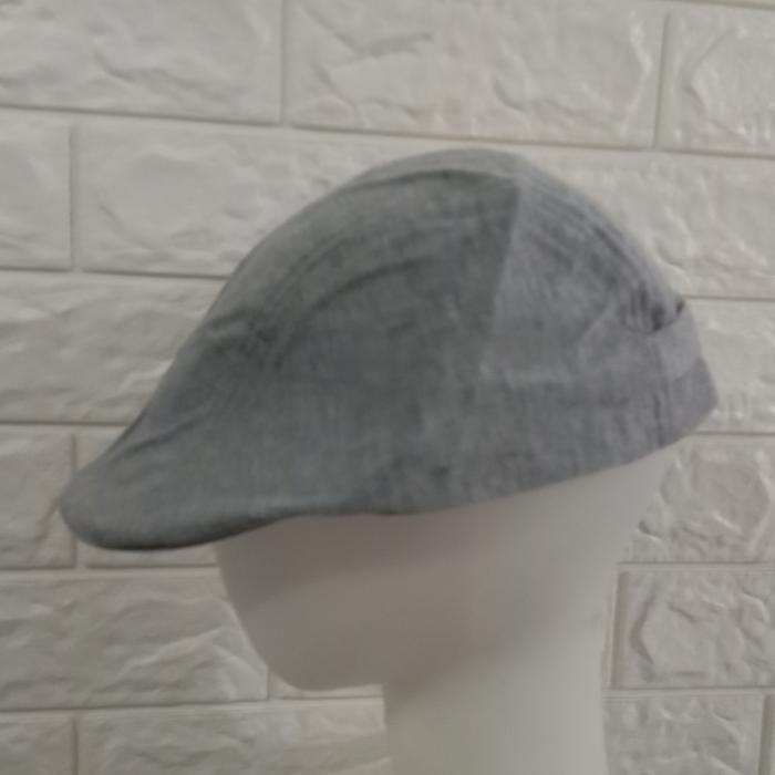 Gambar Topi Pelukis Sutradara Hitam Topi Copet Black Flat Cap Polos - Abumuda dari Buckethat_99 undefined Tokopedia