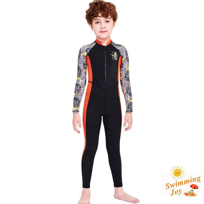 Gambar Baju Renang UPF 50+ Dive & Sail Anak Laki-Laki Swimming Diving Suit - Black, XL dari Swimming Joy undefined Tokopedia