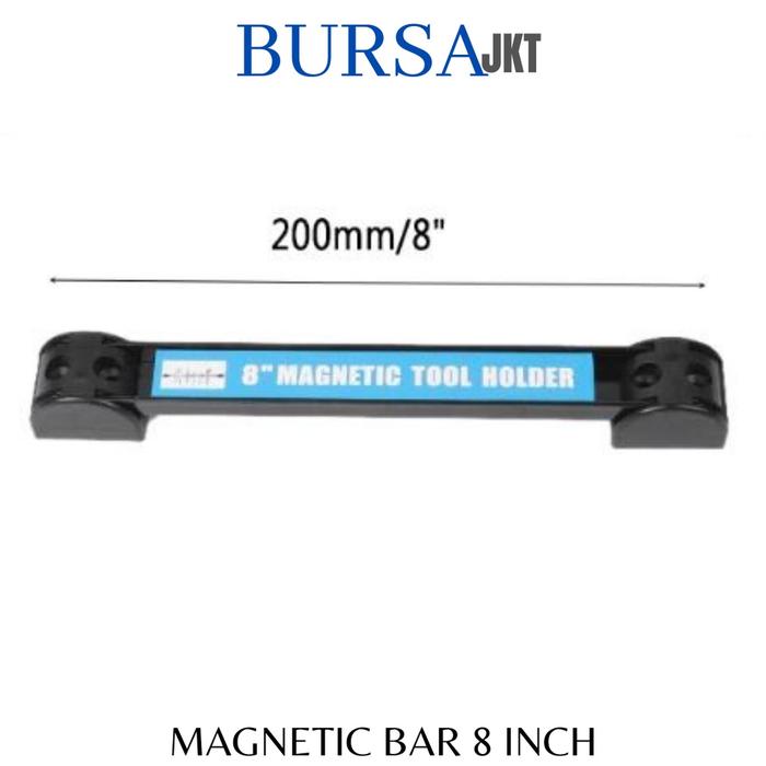 Gambar MAGNETIC TOOL BAR ORGANIZER RAK MAGNET DINDING GANTUNG PERKAKAS 8 - 24 - 8 inch dari BURSAjkt-tools undefined Tokopedia