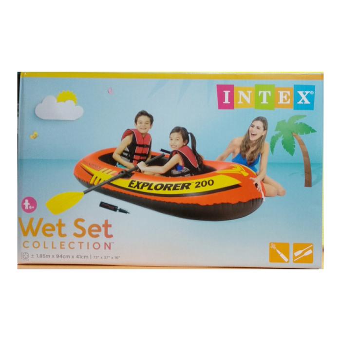 Jual Perahu Karet Explorer 200 Intex Set dayung 58331 Kota