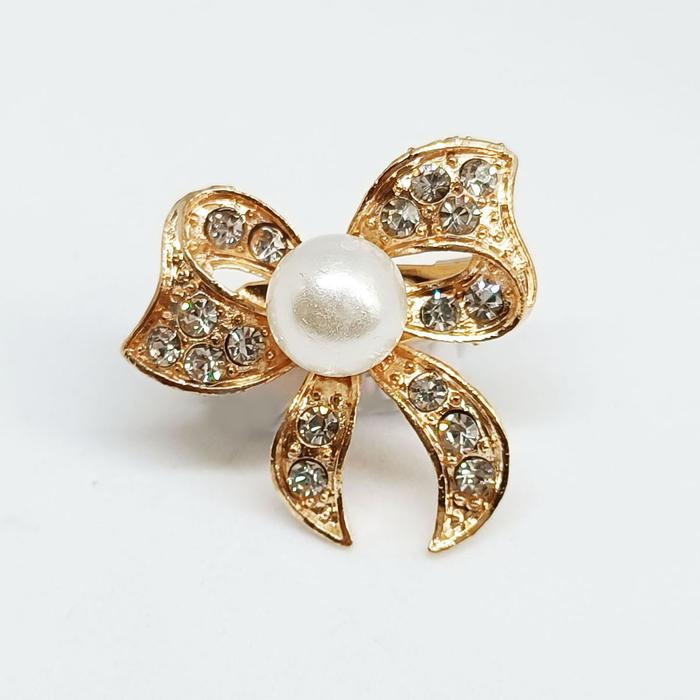 Gambar Eiza by duapola Bros Pin Hijab Korean Style Brooch 2011 - Emas dari Eiza by duapola undefined Tokopedia