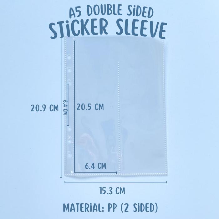 Gambar (A5 Size / Two Sided) Sleeve Binder A5 4P / 2P / 1P (Min 5 lembar) - Two Side-Stiker dari bibimcat undefined Tokopedia