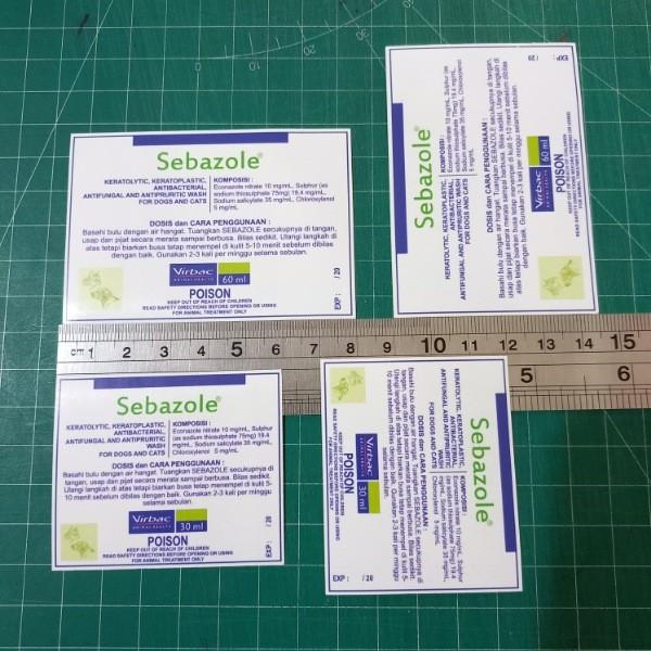 Gambar Sebazole Shampoo Sticker Label 30 ml atau 60 ml Repack - 30ML EXP dari insitemystore undefined Tokopedia