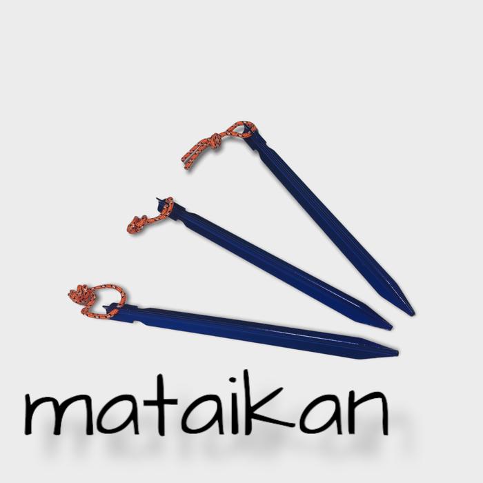 Gambar Pasak Tenda Alumunium Alloy Y Segi Tiga 3 Camping Tent Pegs Ultralight - Biru dari mataikan undefined Tokopedia