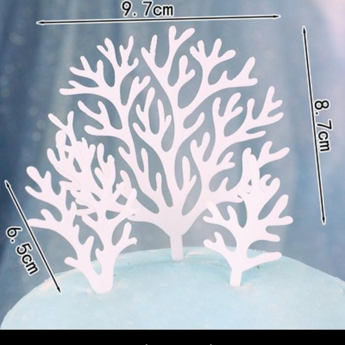 Gambar Topper Tanaman Laut, Topper Karang Laut, Daun Laut, Koral, Mermaid - 3pcs Koral dari Kalaneys Shop undefined Tokopedia