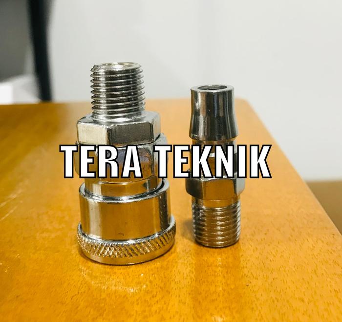 Gambar Quick Coupler SM20 PM20 1 Set kopler angin kompresor(READY STOCK) - SM20+PM20 dari TERA TEKNIK INDUSTRIAL undefined Tokopedia