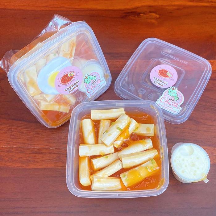 Gambar TOPPOKI SLIME 200 ML by CFORCLOVER cfc lucu bukan makanan clay clear - Toppoki+cheese dari CforClover Slime undefined Tokopedia