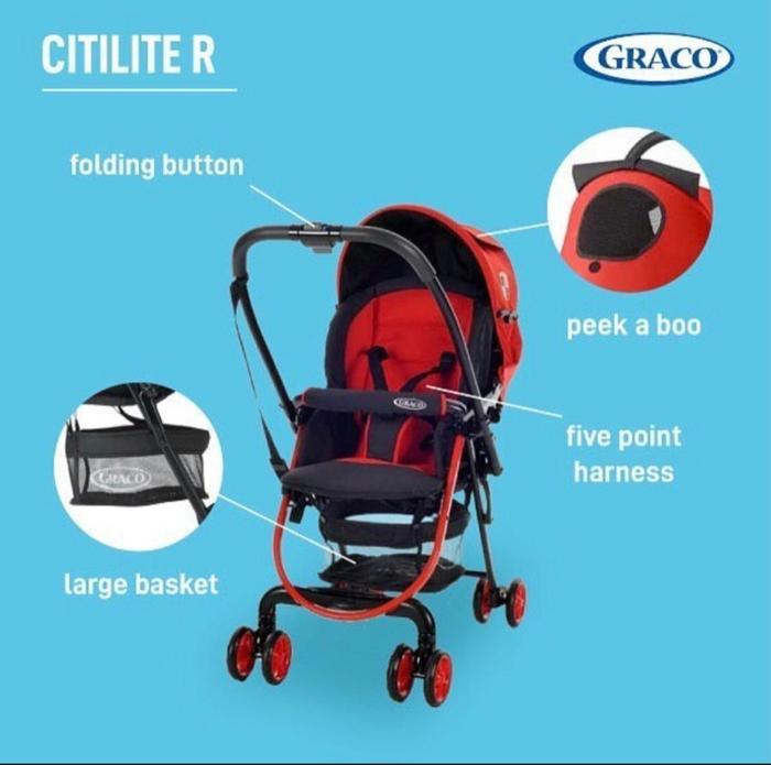 R Stroller Graco Citi Lite Jual Stroller Reversible Handle Kereta