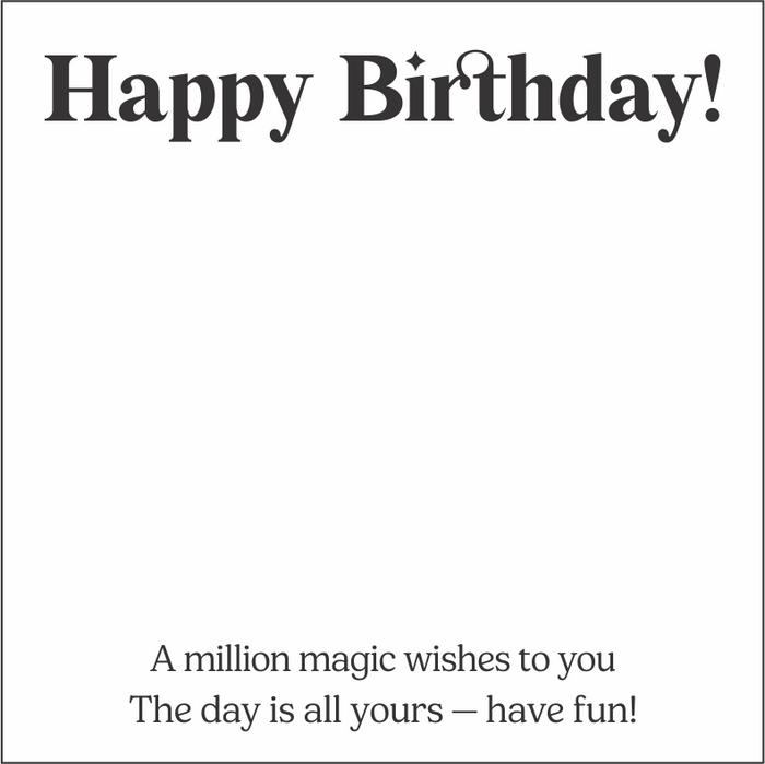 Gambar KARTU UCAPAN ALAS BACKGROUND GIFT WISDOM | GREETING CARD | ALAS KADO - HAPPY BIRTHDAY, 10X10CM dari Paper&Design undefined Tokopedia