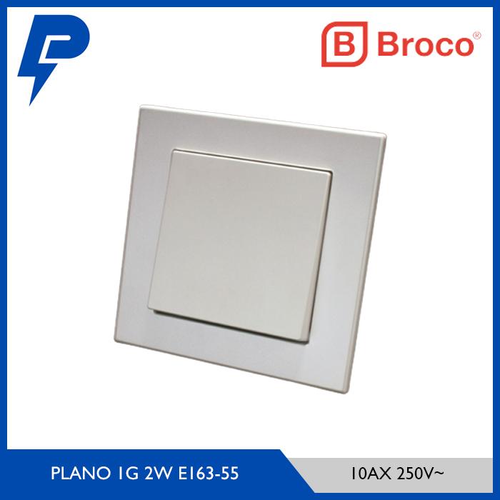 Gambar BROCO Plano Saklar 1 Gang 2 Way E163 - 55 PEARL WHITE dari PSAONLINE651 undefined Tokopedia