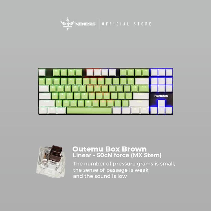 Gambar Keyboard Gaming Mechanical NYK Nemesis MKN-01 EZALOR - Green White, Red dari Inside Jaya Computer undefined Tokopedia