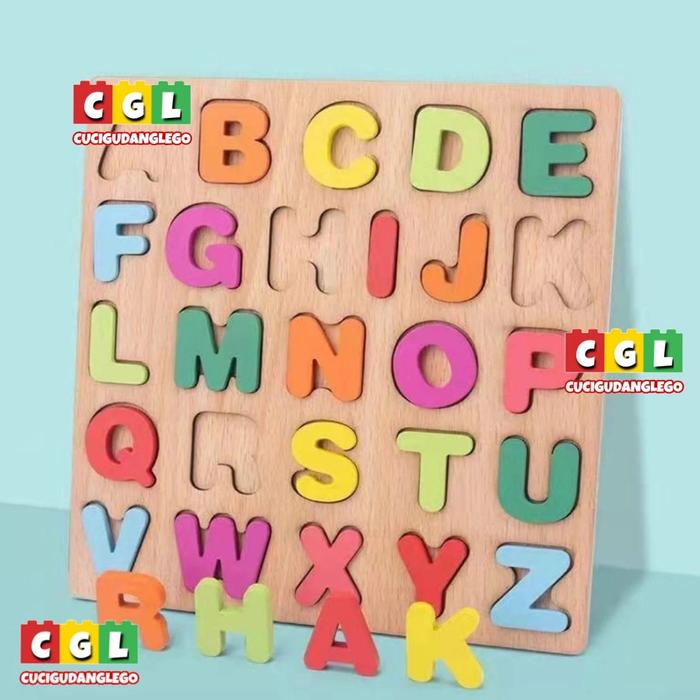 Gambar Puzzle Kwyu 3D Chunky Puzzle Anak Abkad Angka Geometri Wooden Puzzle - Abjad Huruf ABC dari Cucigudangletsgo undefined Tokopedia