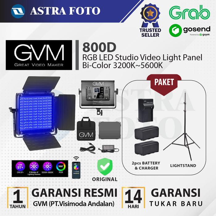 Gambar GVM 800D-RGB LED STUDIO LIGHT VLOG - LAMPU GVM 800 D - GVM 800D Only dari Astra Foto undefined Tokopedia