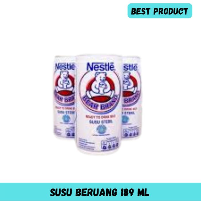 Gambar SUSU SAPI - SUSU STERIL - BEAR BRAND - 189 ML - MENJAGA IMUNITAS TUBUH dari Berkah Store 09 undefined Tokopedia